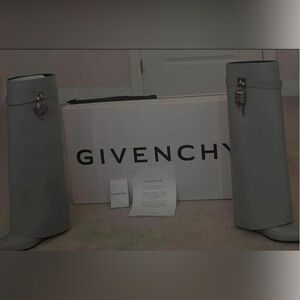 Givenchy Gray Shark Lock Boots Brand New